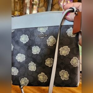 Coach Charcoal Rose Black/Grey crossbody